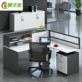 冀华美0729-职员办公桌椅屏风办公桌员工电脑桌实验室工作位E1级环保板材 L型单人位