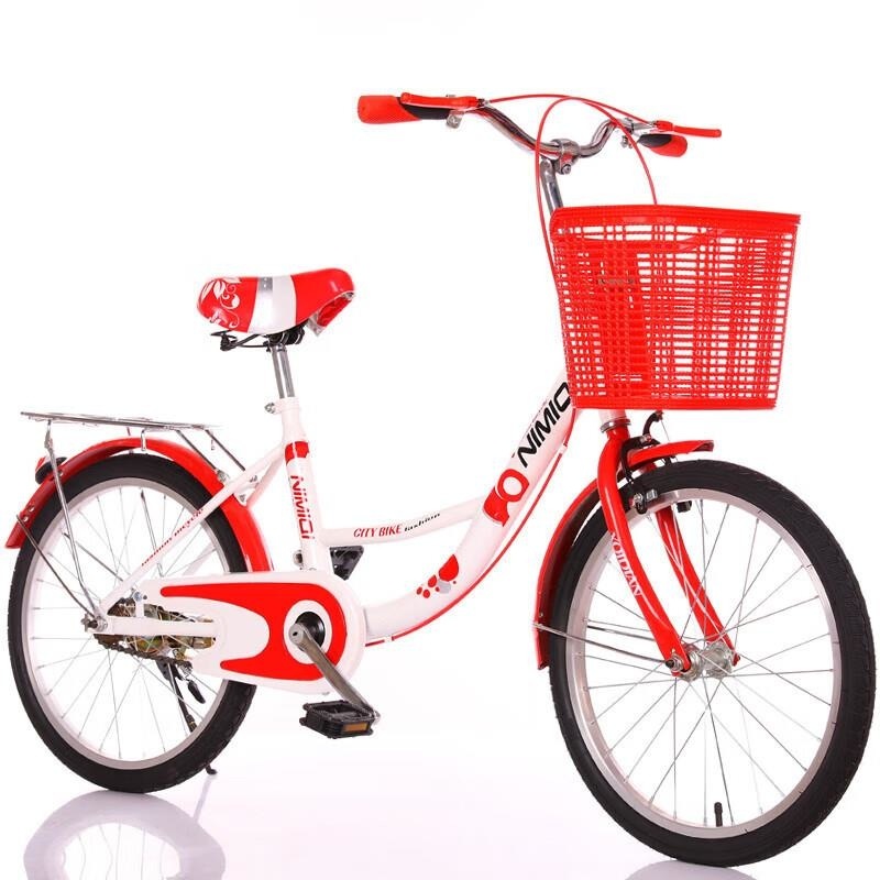 免充气实心胎轻便单车男女通用学生通勤车22 24 26寸可选 +顶配礼包粉色 22寸实心胎免充气