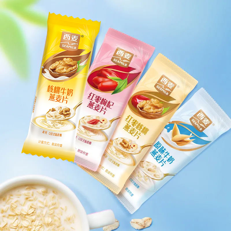 西麦红枣牛奶燕麦片*22包高清大图