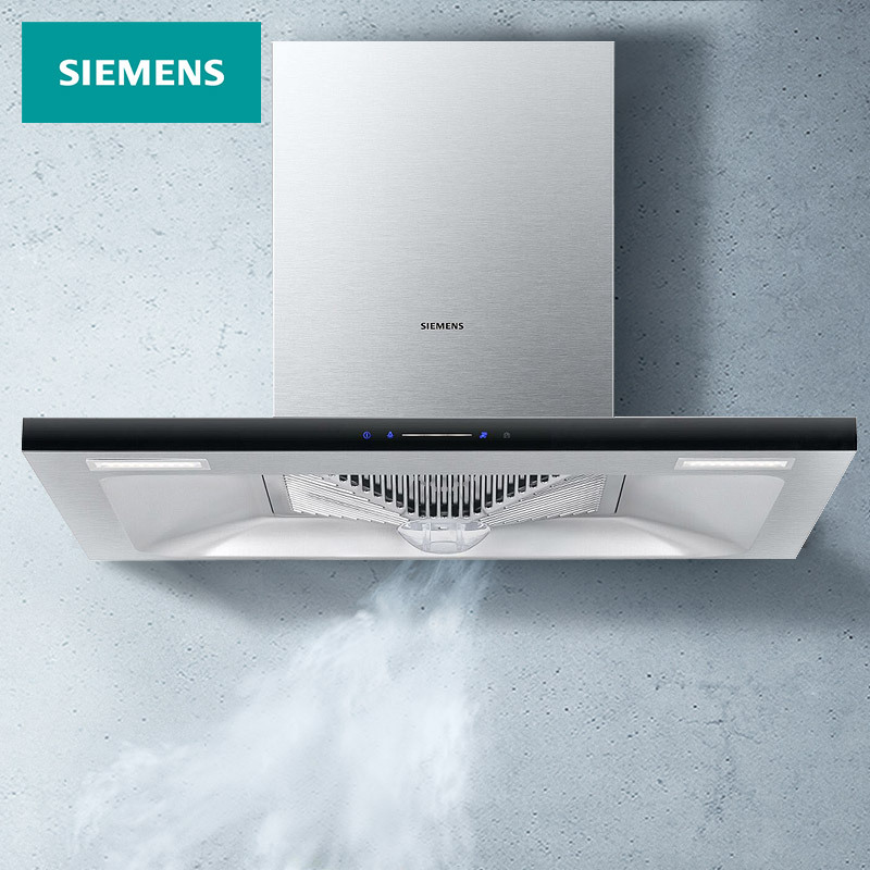 西门子 (SIEMENS) 欧式抽油烟机 大吸力 家用单烟机 壁挂式吸油烟机 LC4DPA92EW