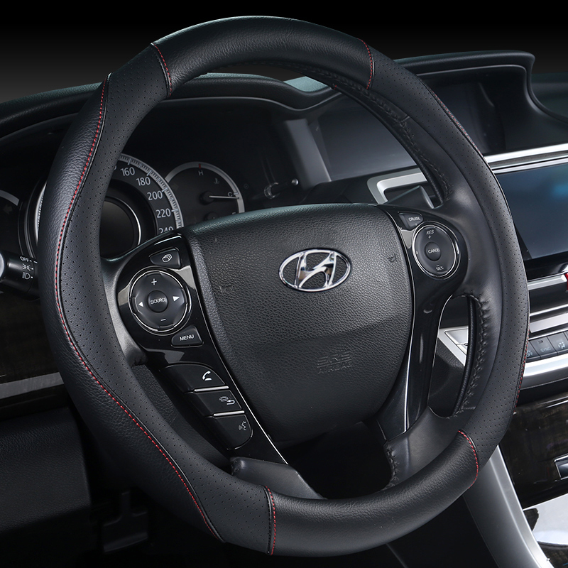 四季方向盘套北京现代新悦动伊兰特途胜索纳塔8ix35汽车把套女士
