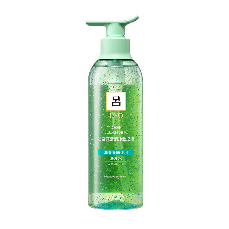吕(Ryo)绿吕控油清爽洗发水净彻毛孔无硅油洗发膏400ml