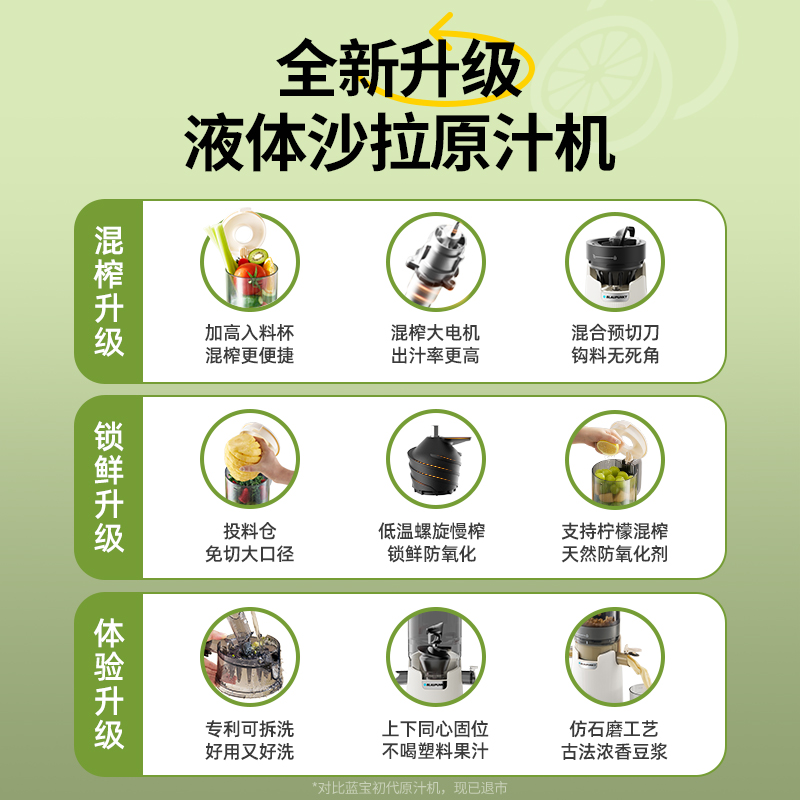 蓝宝(BLAUPUNKT)大口径原汁机BP-YJ02高清大图