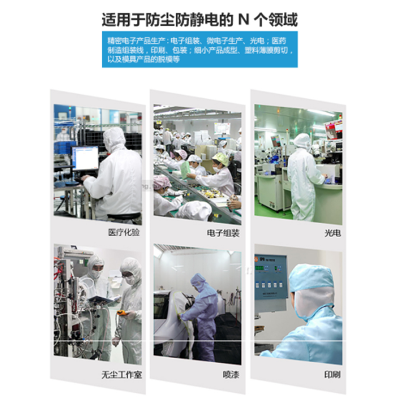 企业定制 ANRUITE 连体连帽工作服 劳保防尘服 车间工作服 电子厂带帽 防服 带帽无尘服 YCX