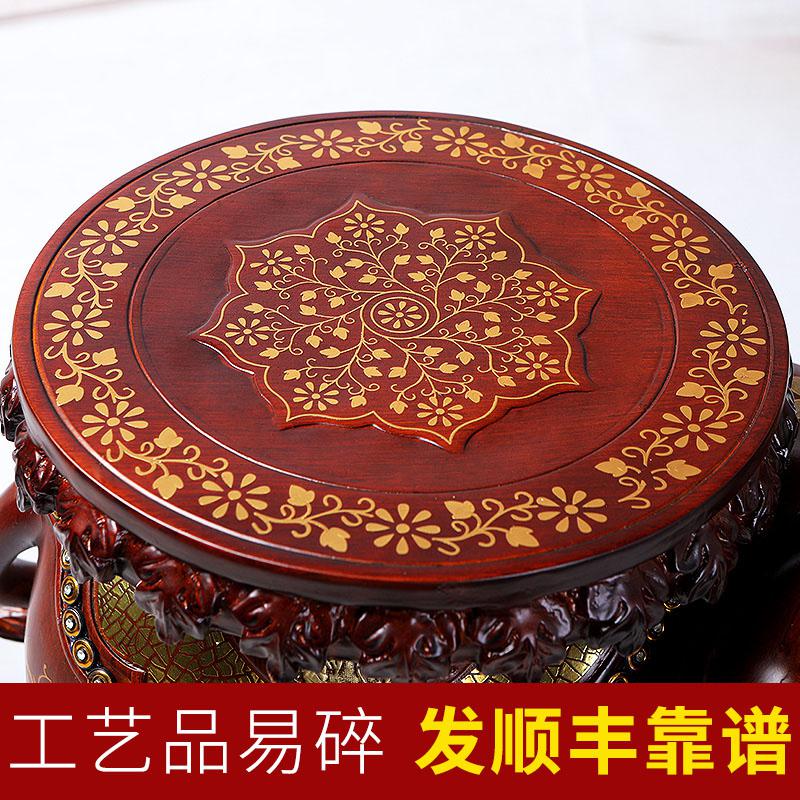 美帮汇大象换鞋凳子欧式玄关客厅摆件家居实用结婚乔迁新居高清大图