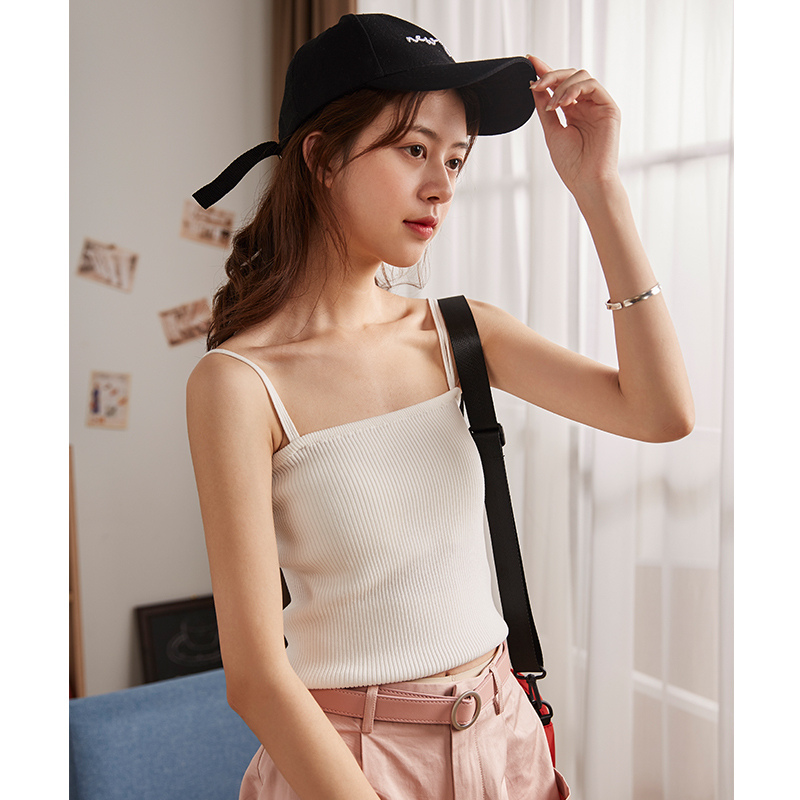 25折价39元夏吊带背心女西装打底衫内搭无袖外穿小背心网红针织上衣