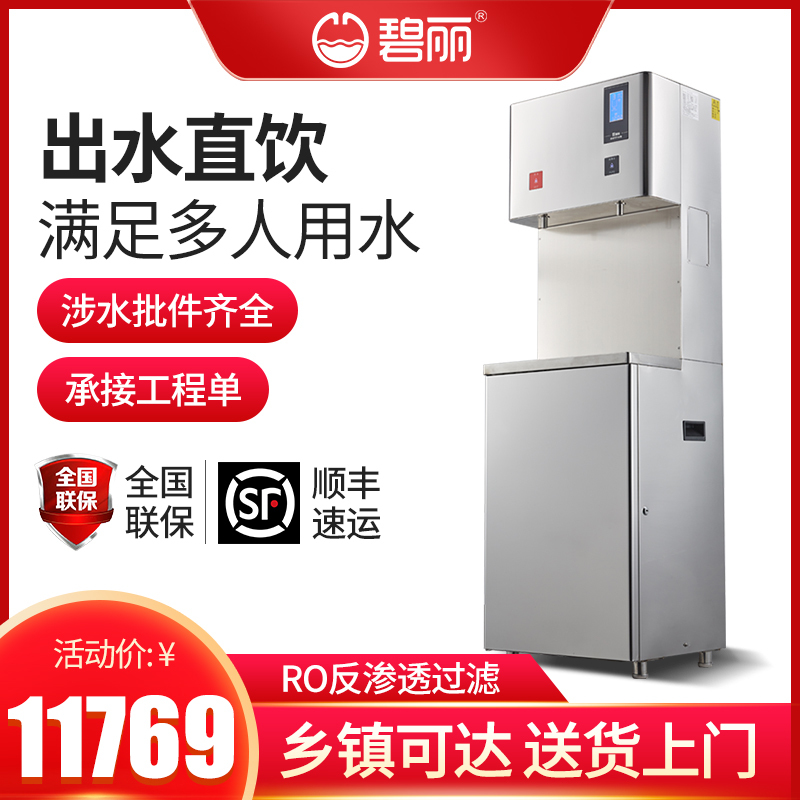 碧丽饮水机商用开水器RO反渗透直饮水机净水机校园工厂学校立式冷热一体全自动不锈钢开水炉