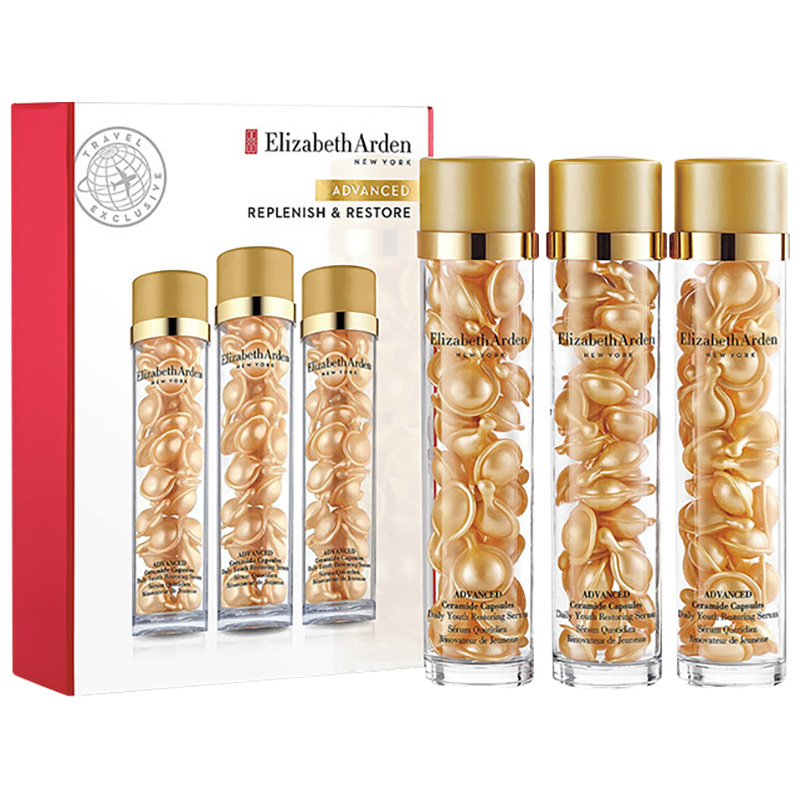 Elizabeth Arden伊丽莎白雅顿金致胶囊精华液约30粒*3瓶 维稳精华
