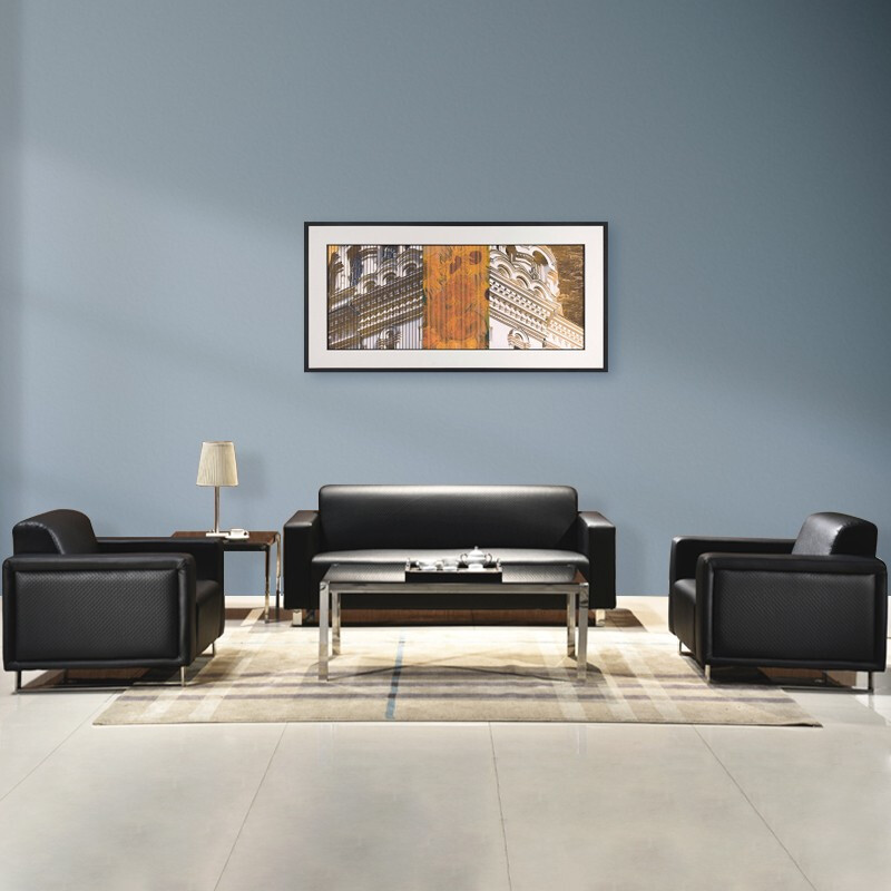 全简办公沙发会客接待沙发商务沙发简约办公室沙发高清大图