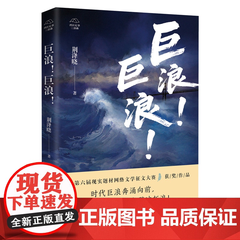 巨浪!巨浪! 现实题材网文大神荆洚晓“湾区纪事三部曲”第一部 大湾区 时代浪潮 个体命运 长篇小说 花城出版社正版书籍高清大图