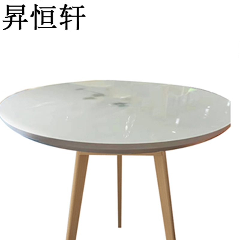 昇恒轩 休闲圆桌 SHX-0331 个(70cm加厚木+钢化玻璃面板)高清大图