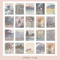 纸上美术馆 手账便签纸梵高莫奈油画奈川diy装饰留言无粘性素材