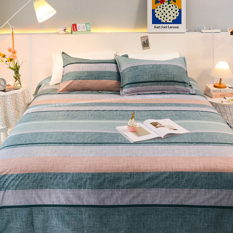 双人床家用单件床单 学生宿舍被单 1.0米m磨毛炕单女