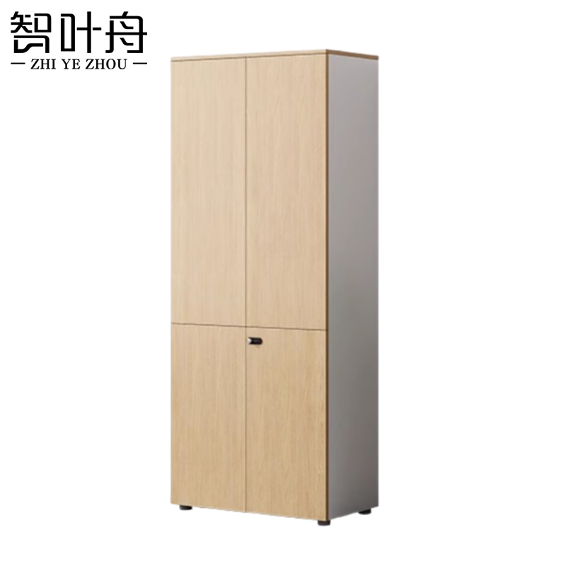 智叶舟办公文件柜两门80*40*200cm台高清大图