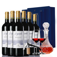 法国进口红酒 拉菲（LAFITE）传奇波尔多干红葡萄酒 整箱装 750ml*6瓶