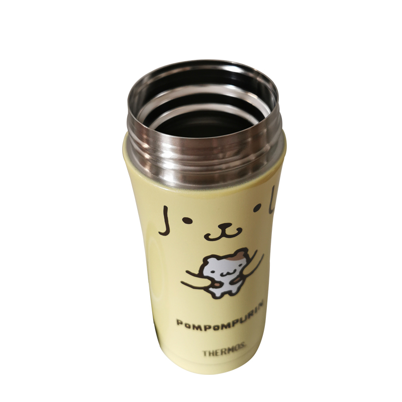 膳魔師(THERMOS) 真空不锈钢保温杯JCG-400PN-YL 黄色布丁狗 400ML
