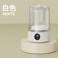 蓝朗家用小型洗衣杯内衣迷你洗衣机小型无线便携洗袜机内裤洗衣机器 白色