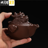 三维工匠正宗紫砂壶原矿紫泥手工名家快客杯泡茶壶茶具紫砂十二生肖全套装 生肖:马