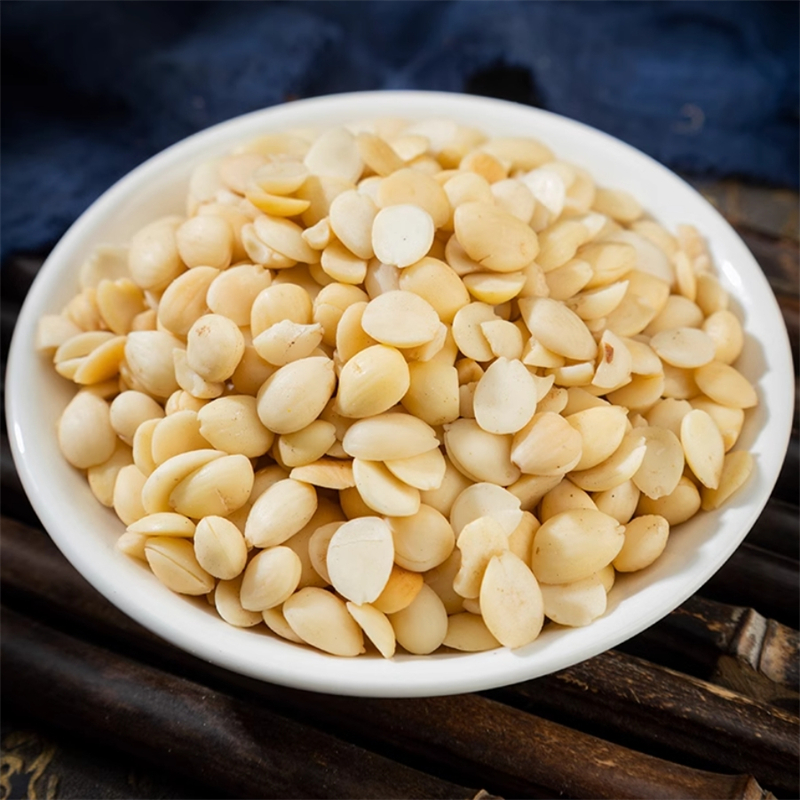 去皮苦杏仁100克袋装 北杏仁山杏仁生杏仁炒杏仁新货去皮去尖杏仁高清大图