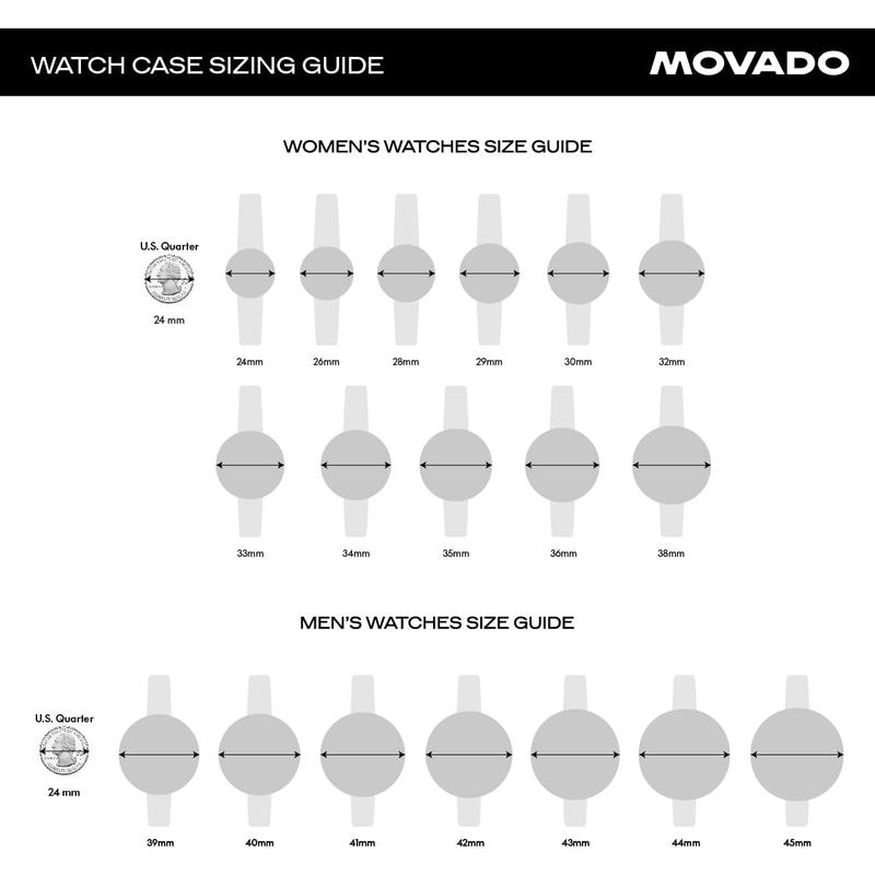 Movado/摩凡陀男款商务防水计时瑞士石英蓝盘钢带手表高清大图