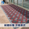 杜晶 DJ-DD-1003 三合一入户门垫单毛刷灰底红刷 蹭土除尘防滑防摔门口室外 拼接PVC地板