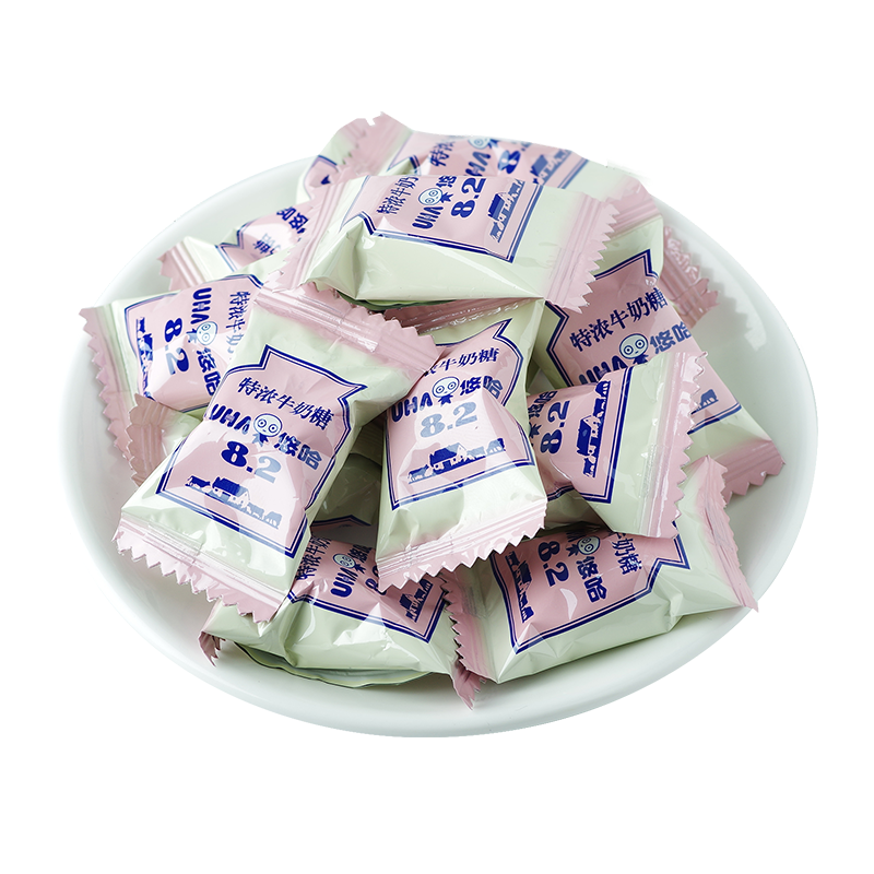 UHA/悠哈特浓牛奶糖300g*1袋 牛奶糖喜糖硬糖网红糖果零食