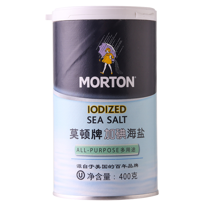 莫顿(MORTON)加碘海盐 400g