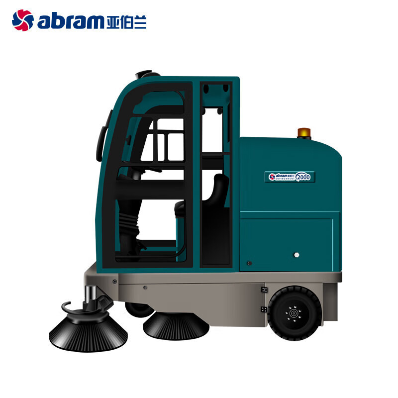 亚伯兰 全封闭驾驶式电动扫地车 YBL-2000B ( 48V100A)绿色 GFKJDX高清大图