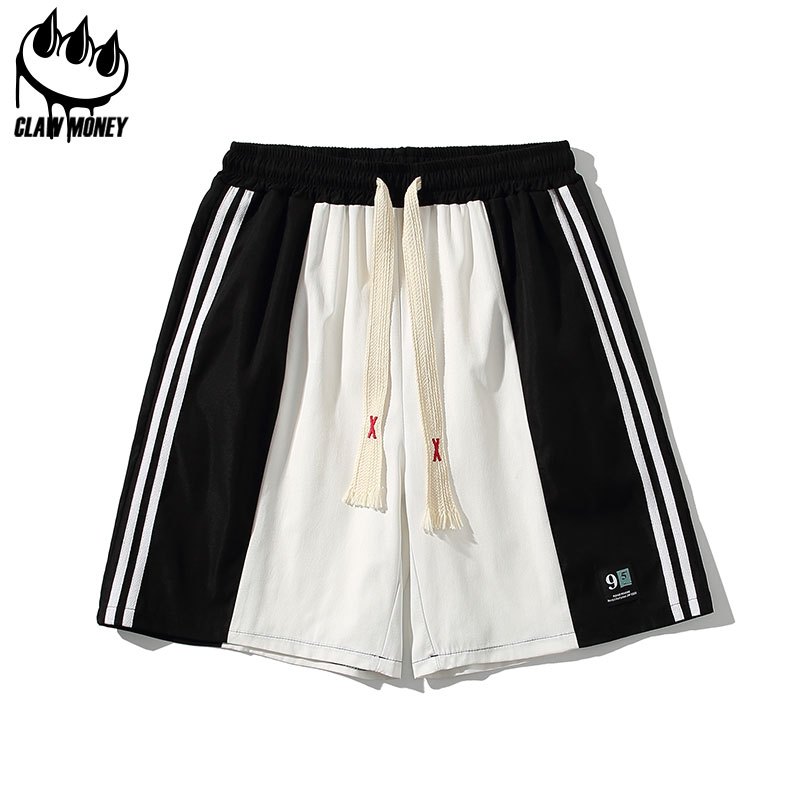 CLAW MONEY 短裤男士夏季潮牌休闲百搭运动裤港风ins宽松篮球裤子