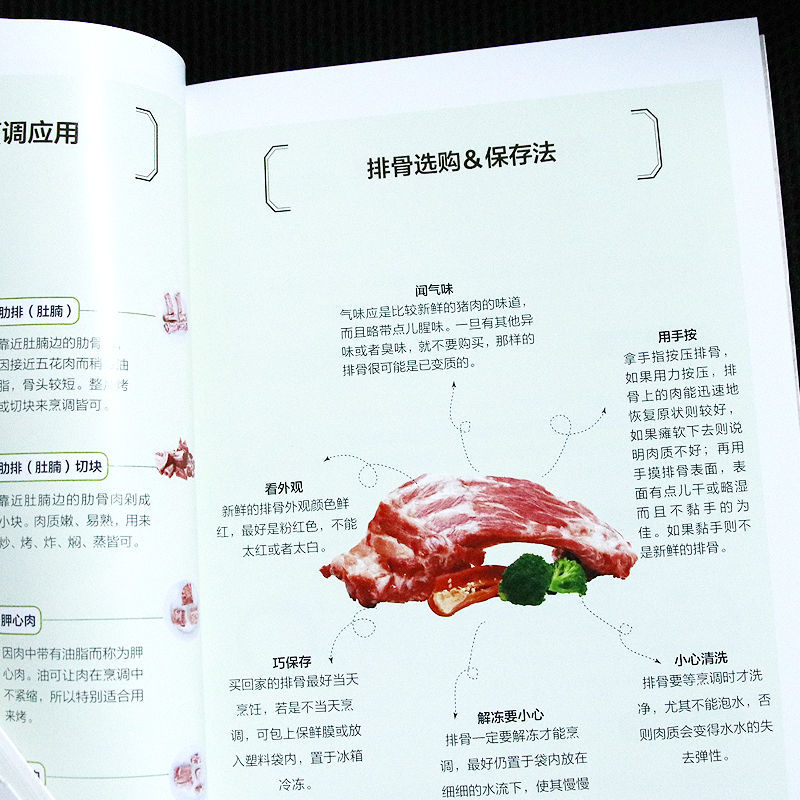 [醉染正版]排骨新滋味 排骨新吃法 家常菜谱大全书籍排骨做法大全 家常排骨烹饪教程书 炒排骨煲汤烧烤炸卤排骨配方教程炖排高清大图