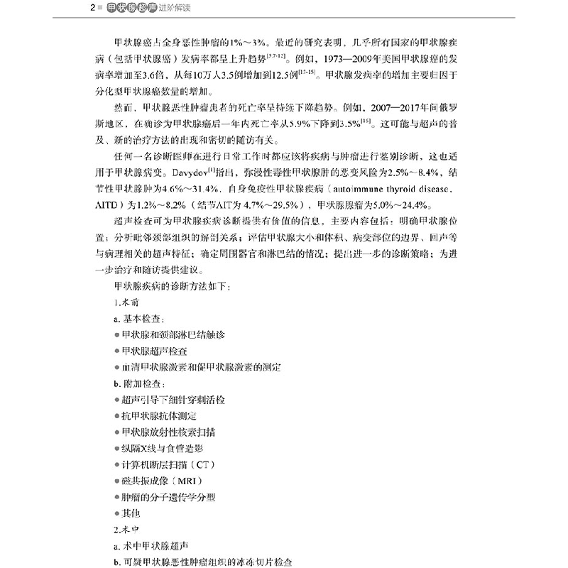 正版 甲状腺超声进阶解读高清大图