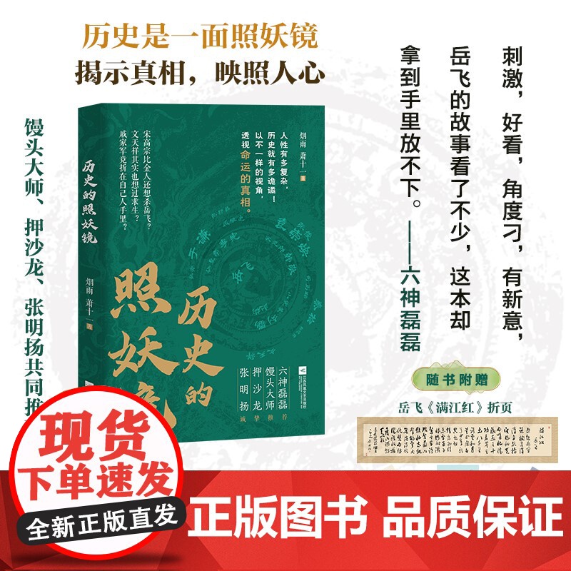 历史的照妖镜 烟雨 萧十一 著 以岳飞之死为镜像 多维度剖析权力游戏与人性大戏 六神磊磊 馒头大师等 正版历史类书籍高清大图