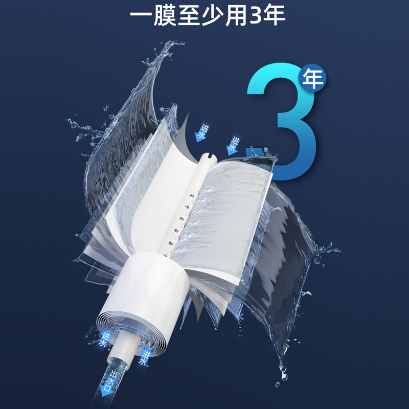 AO史密斯佳尼特(CHANITEX)家用厨房净水器 自来水过滤器 直饮净水机 反渗透纯水机 800G大流量无桶