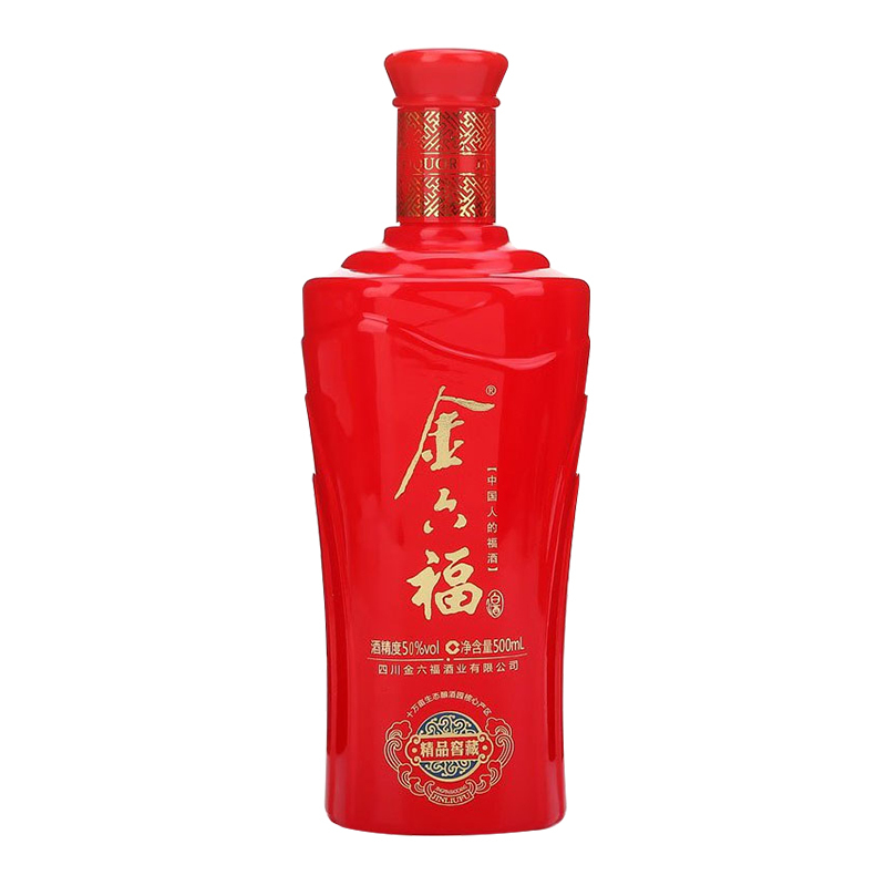 金六福 精品窖藏 50度 500ml*6 箱装白酒