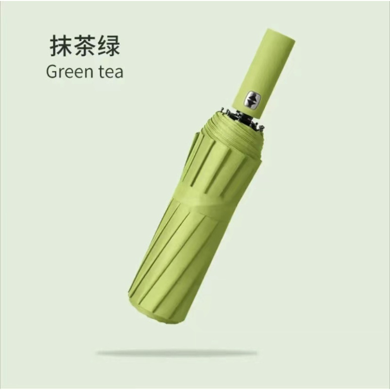 自动12骨双龙骨抗风暴自动伞莫兰迪防晒防雨晴 雨两用伞