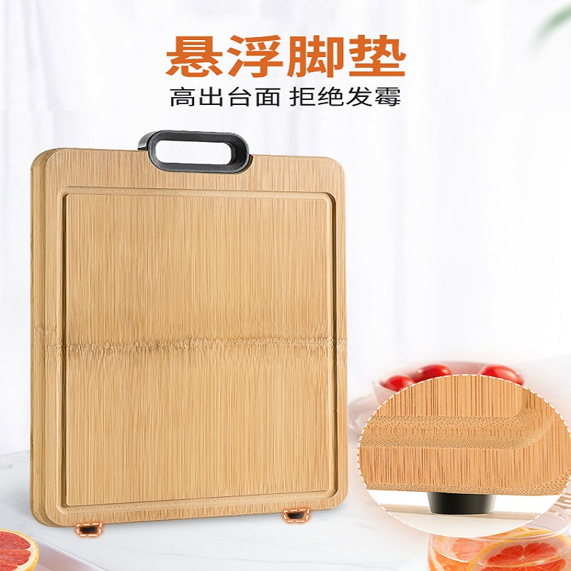 双枪DZ13802整竹菜板抗菌防霉家用厨房实木砧板加厚大号菜板竹案板切菜板高清大图