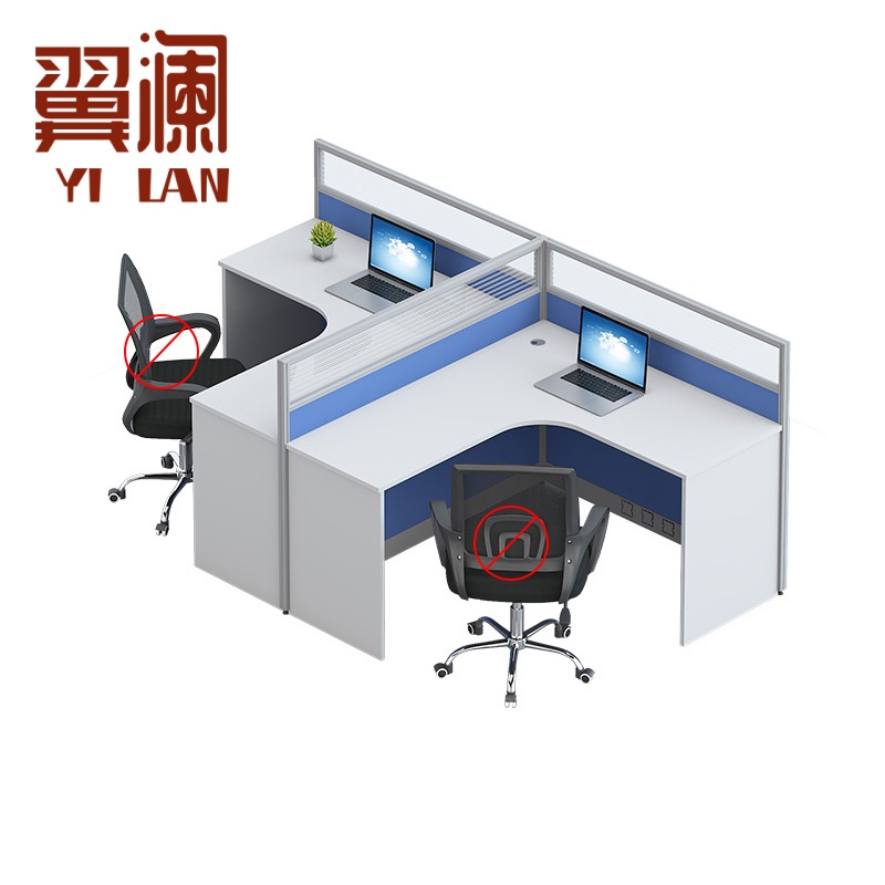 翼澜 职员桌双人 张高清大图