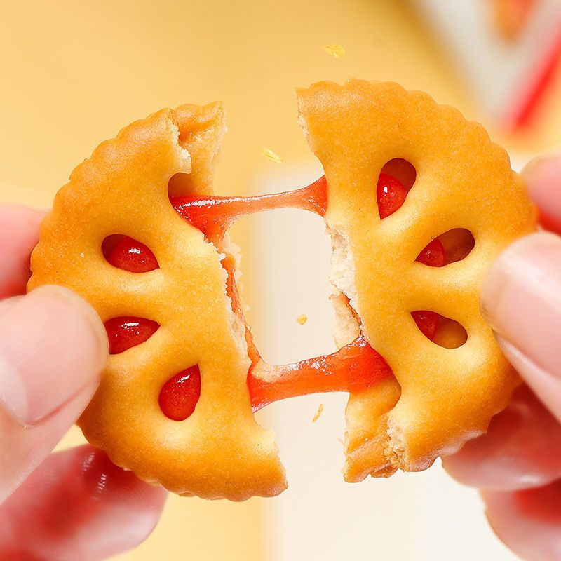 真好意果酱夹心饼干整箱儿童休闲网红零食早餐饼干代餐300g