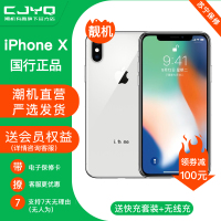 [送碎屏险]送快充套装[99新]apple iPhoneX苹果X 256G 银色白色二手95新国行全网通4G手机