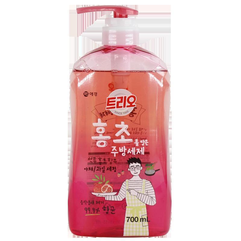 爱敬TRIO 韩国进口石榴醋果蔬餐具洗洁精700ml