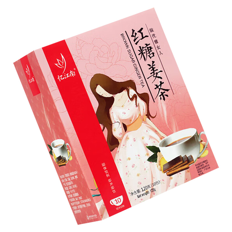 忆江南花草茶红糖姜茶速溶生姜丝红糖姜汁生大姨妈月经养生茶120g