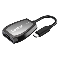 雷克沙(Lexar)TF/SD卡二合一读卡器 Type-C USB3.2 多功能高速读卡器