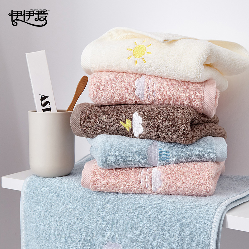 伊伊爱YBH25187天气毛巾咖色高清大图