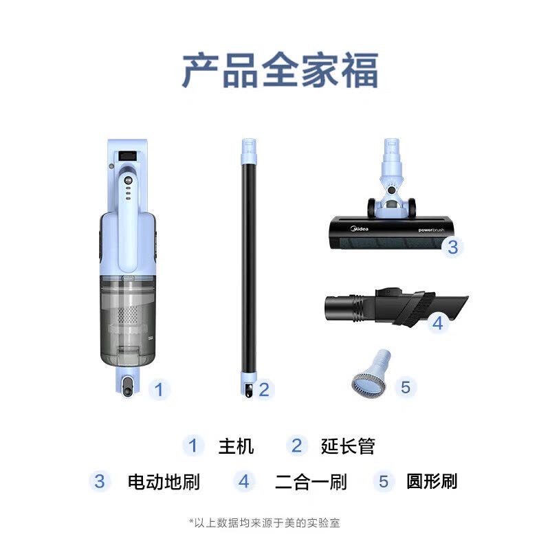 美的(Midea)吸尘器QN8 无线家用手持吸尘器大吸力轻便无线车载沙发无线吸尘器手持式吸尘器 QN8图片