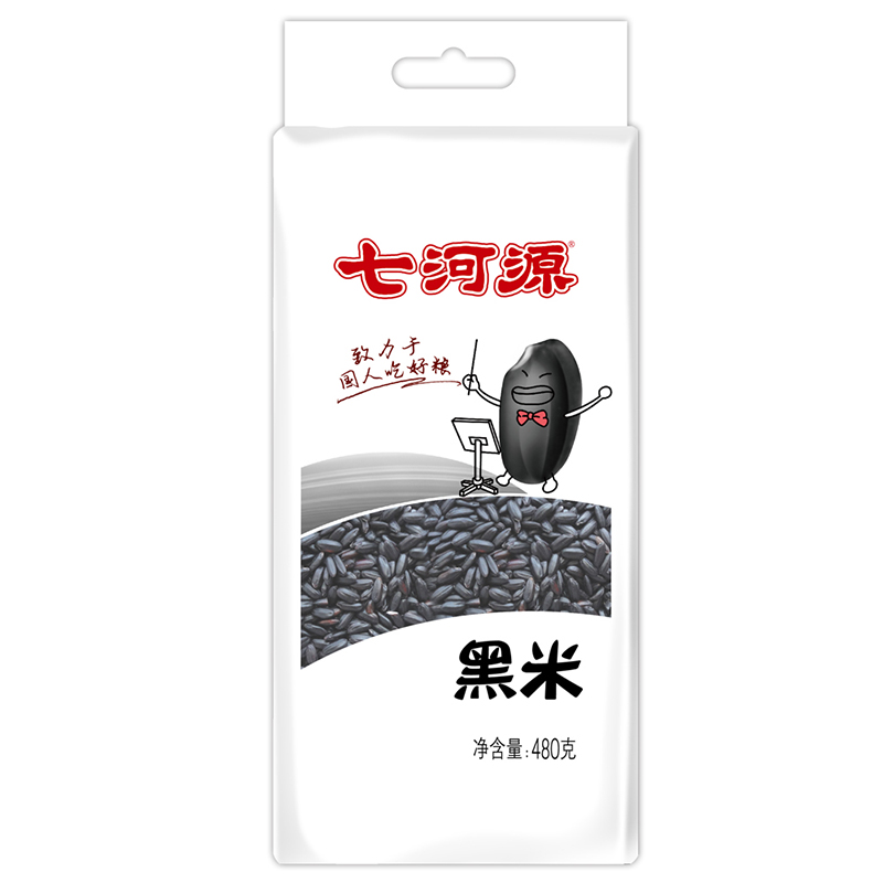 七河源 黑米480g 真空装 杂粮米