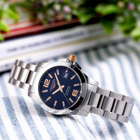 浪琴 LONGINES 瑞士品牌 康卡斯系列 女士机械表 潜水钢带 L3.276.3.56.6