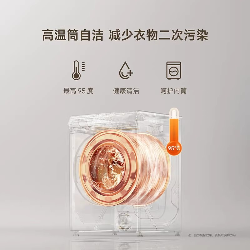 [自营]米家小米洗衣机10kg洗烘一体机10公斤大容量全自动滚筒高温除螨巴氏除菌微蒸空气洗智能互联