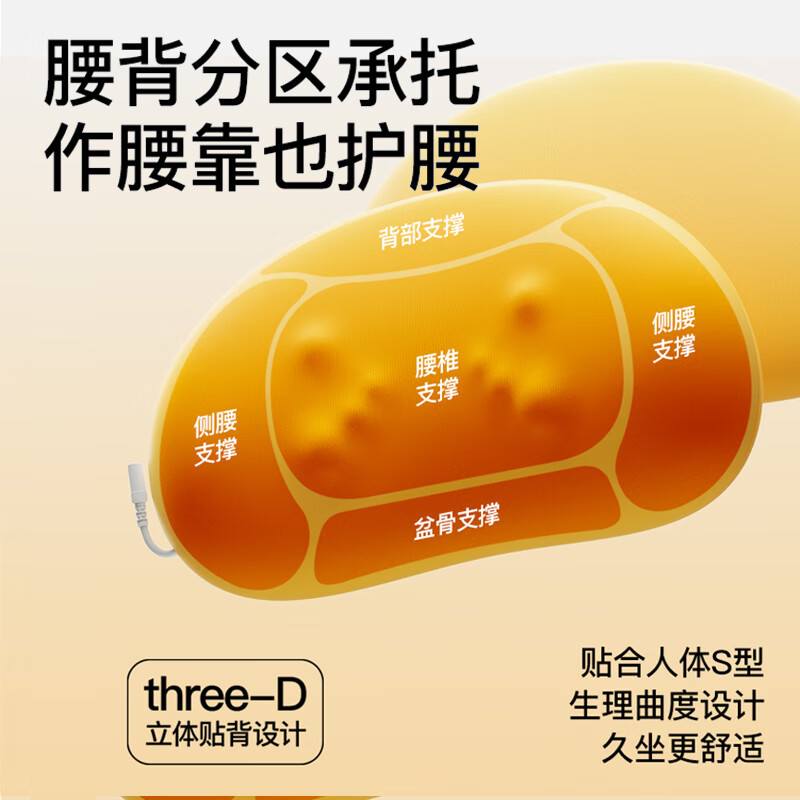 PGG智能腰部按摩仪( 智能款)黄色W6高清大图