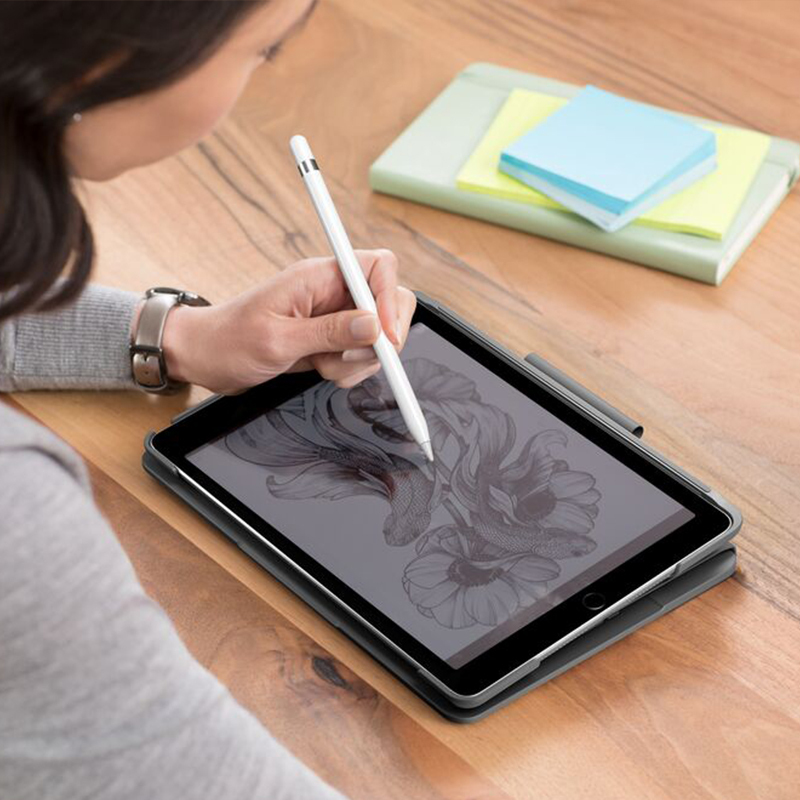 罗技(Logitech)Slim Folio ik1055蓝牙键盘保护套 适用于10.2英寸iPad第7、8代
