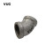 VUC 镀锌管件45°弯头 2寸 DN50 (2个) 包